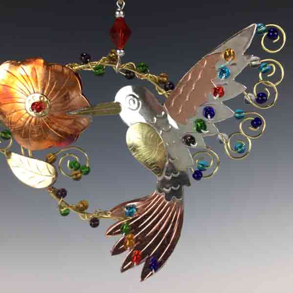 Ruby Hummingbird Ornament by Pilgrim Imports, Inc. - Image 2